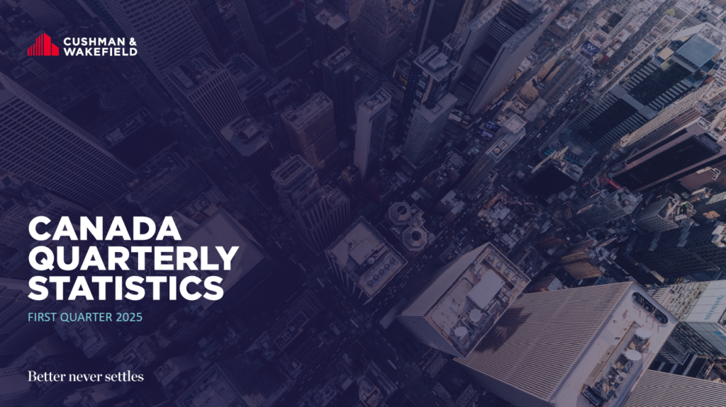 National Office Statistics National Industrial Statistics, Cushman and Wakefield Canada, Canadian Office and Industrial Commercial Real Estate Research